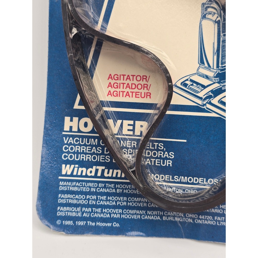 Hoover Vacuum Agitator Belts Black WindTunnel 38528-033 2 Belts NIP - Picture 3 of 7